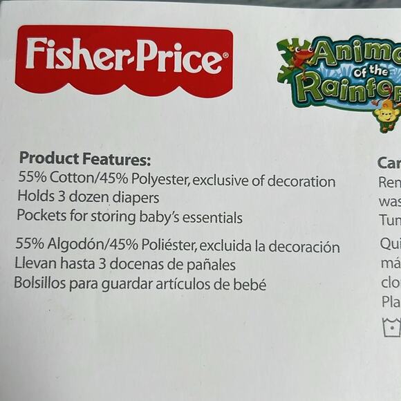 Fisher Price Animals of the Rainforest Diaper Stacker Organizer Holder Y2K 2008 - Picture 10 of 11